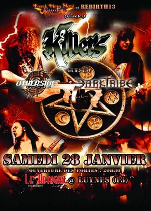 Affiche de Killers + Otherside + Darktribe