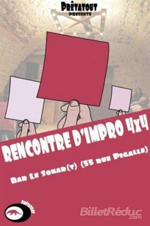 Affiche de Rencontre d'impro 4x4 - Les Prêtatout invitent les Drôles de Cailles