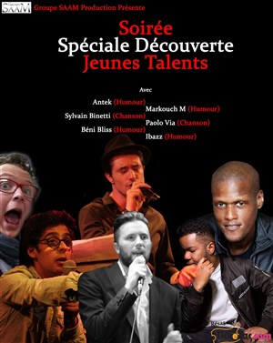 Affiche de Soirée découverte jeunes talents par le groupe SAAM