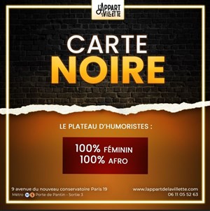Affiche de Carte noire