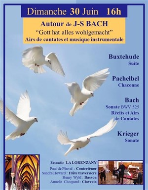 Affiche de Autour de J-S Bach : Airs de cantates et musique instrumentale