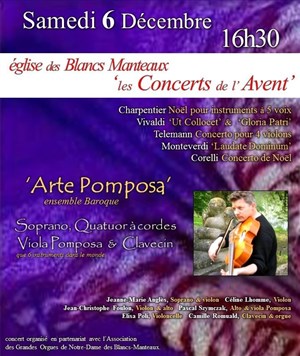 Affiche de Les Noëls de : Charpentier, Vivaldi, Telemann, Monteverdi, Corelli