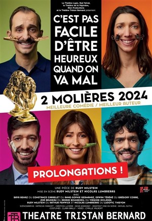 Affiche de C'est pas facile d'être heureux quand on va mal