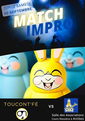Affiche de Match d'improvisation AIA vs ToutContFé