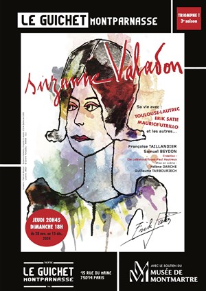 Affiche de Suzanne Valadon : Sa vie avec Toulouse-Lautrec, Erik Satie, Maurice Utrillo et les autres...