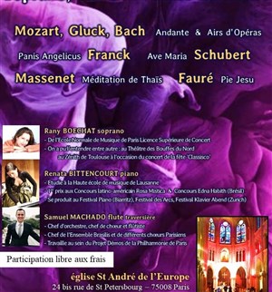 Affiche de Récital : Soprano, Piano et Flute traversière