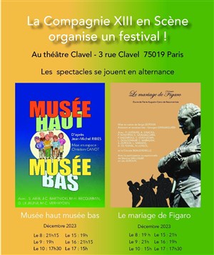 Affiche de Musée haut Musée bas | La compagnie 13 en Scène organise un festival