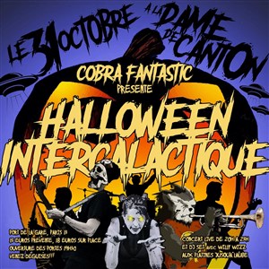 Affiche de Halloween intergalactique