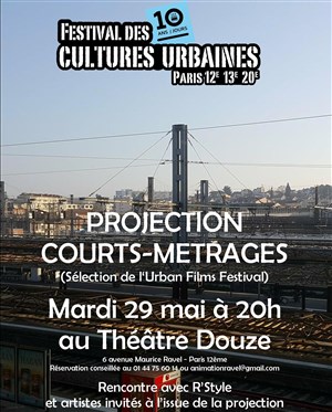 Affiche de Projection de courts métrages de l'Urban Film Festival au Festival des Cultures Urbaines