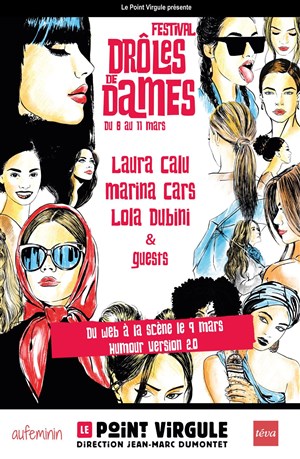 Affiche de Du web à la scène : humour version 2.0 | Festival Drôles de dames