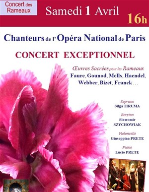 Affiche de Les chanteurs de l'Opéra National de Paris