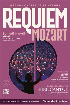 Affiche de Grand concert de printemps : Requiem Mozart / Vivaldi