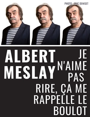 Affiche de Albert Meslay dans Je n'aime pas rire, cela me rappelle le boulot