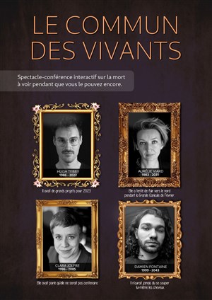 Affiche de Le Commun Des Vivants | Spectacle-Conférence interactif