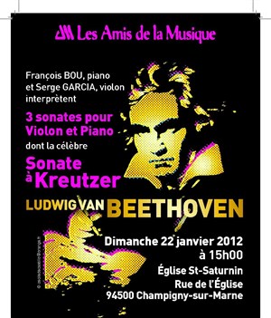 Affiche de Beethoven : Sonates pour violon et piano