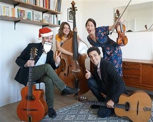 Affiche de Concert de Noël : Dyslexic Swing and the Silent Brocoli