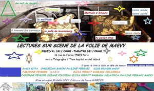 Affiche de Lectures en scène de la folie de Maevy