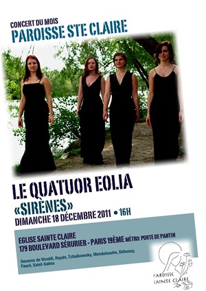 Affiche de Sirènes : Quatuor Eolia