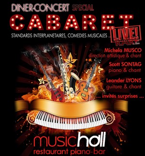Affiche de Diner concert : Cabaret musical !
