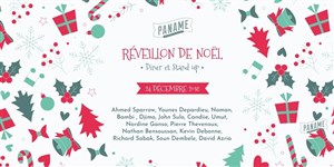 Affiche de Réveillon de Noël : Diner-spectacle Paname Comedy club