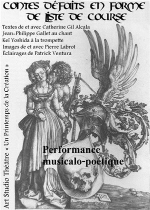 Affiche de Contes défaits en forme de liste de course