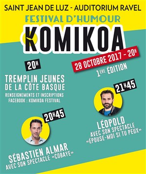 Affiche de Komikoa | Festival d'humour de Saint Jean de Luz