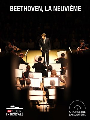 Affiche de Beethoven, la Neuvième par l'Orchestre Lamoureux