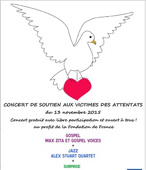 Affiche de Concert de soutien après les attentats