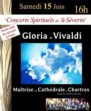 Affiche de Gloria de Vivaldi par la Maîtrise de la Cathédrale de Chartres