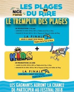 Affiche de Tremplin des plages | Festival les plages du rire