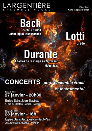 Affiche de Concert de musique baroque