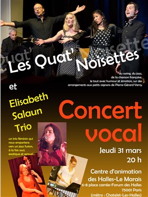 Affiche de Les Quat'Noisettes et Elisabeth Salaün trio