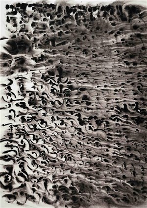 Affiche de Expostion Nasreddine Bennacer : Sous la mer les mots