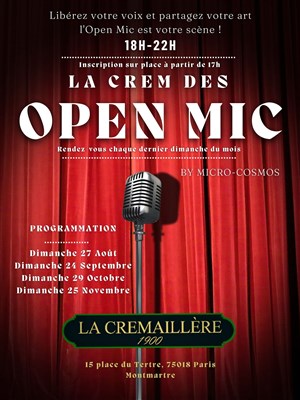 Affiche de La Crem' des Open Mic