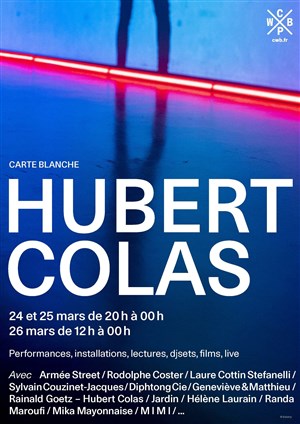 Affiche de Carte Blanche Hubert Colas