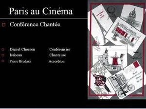 Affiche de Conférence chantée : Paris au cinéma