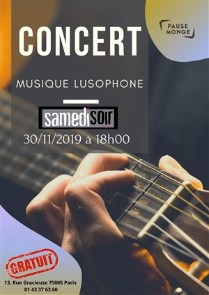 Affiche de Soirée concert "Lusophonie"