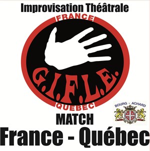 Affiche de Match d'Improvisation théâtrale France-Québec