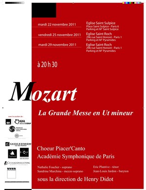 Affiche de Grande messe en Ut de Mozart