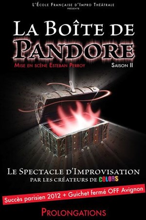 Affiche de La Boîte de Pandore : Le spectacle d'impro par l'équipe de Colors