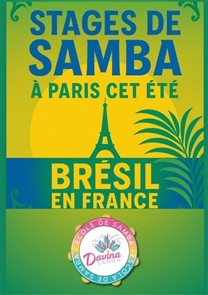 Affiche de Stages de samba d'été : cours de danses brésiliennes | Festival Brésil en France