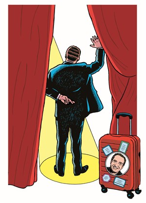 Affiche de Patrick Timsit dans Adieu... peut-être. Merci... c'est sûr