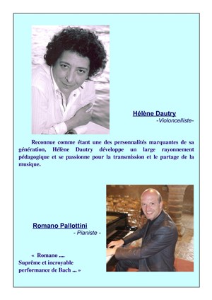 Affiche de Récital Violoncelle et Piano