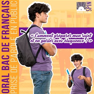 Affiche de Stage de préparation à l'oral du bac de Français