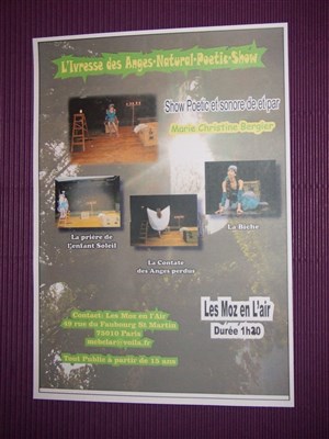 Affiche de L'ivresse des Anges : Natural - Poetic - Show