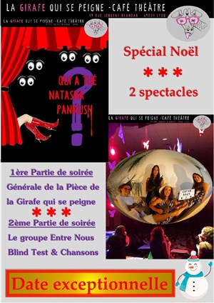 Affiche de La Girafe qui se peigne + blind test | spécial noël