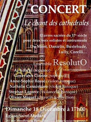 Affiche de Ensemble ResolutO : Le chant des cathédrales