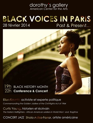 Affiche de Concert & Conference : Black Voices in Paris: Past & Present...