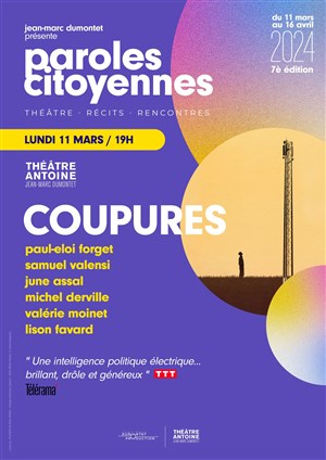Affiche de Paroles Citoyennes : Coupures