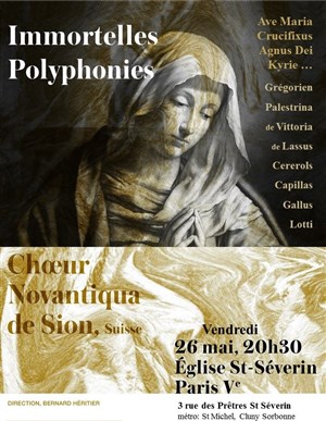 Affiche de Choeur suisse Novantiqua de Sion
